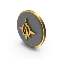 Map North Direction Circular Coin PNG & PSD Images