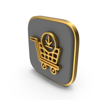Add To Shopping Cart Square Coin PNG & PSD Images