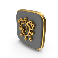 Ai Shield Security Reminder Square Coin PNG & PSD Images