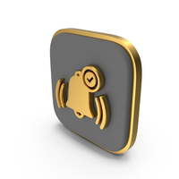 Alarm Check Square Coin PNG & PSD Images