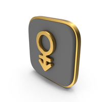 Androgyne Square Coin PNG & PSD Images
