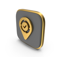 Approved Location Square Coin PNG & PSD Images