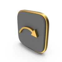 Curve Arrow Square Coin PNG & PSD Images