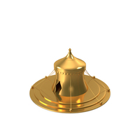 Circus Tent Icon Gold PNG & PSD Images