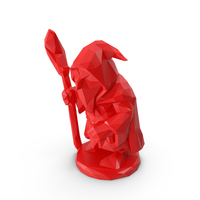 Low Poly Stylized Warlock Magician PNG & PSD Images