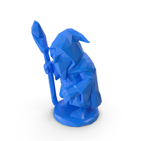 Low Poly Stylized Warlock Magician PNG & PSD Images