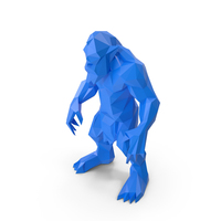 Low poly stylized сave troll 01 C PNG & PSD Images