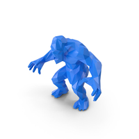 Low poly stylized сave troll 03 C PNG & PSD Images