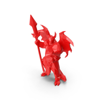 Low Poly Stylized Dragon PNG & PSD Images