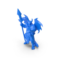 Low Poly Stylized Dragon PNG & PSD Images