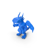 Low Poly Stylized Dragon PNG & PSD Images