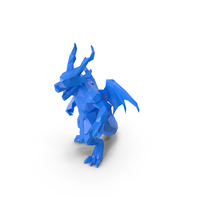 Low Poly Stylized Dragon PNG & PSD Images