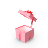 Open Pink Gift Box PNG & PSD Images