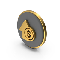 Arrow Up Dollar Increase Revenue Growth Circular Coin PNG & PSD Images