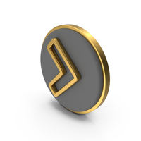 Arrowhead Right Circular Coin PNG & PSD Images