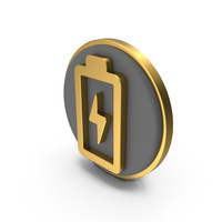 Battery Charging Circular Coin PNG & PSD Images
