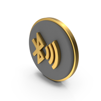 Bluetooth Connection Circular Coin PNG & PSD Images