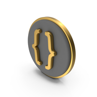 Brackets Curly Circular Coin PNG & PSD Images