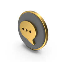 Bubble Messages Circular Coins PNG & PSD Images