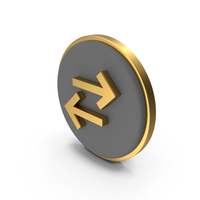 Switch Arrows Circular Coin PNG & PSD Images