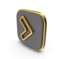 Arrowhead Right Square Coin PNG & PSD Images