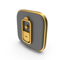 Battery Block Square Coin PNG & PSD Images