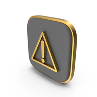 Caution Square Coin PNG & PSD Images