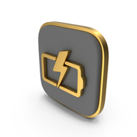 Charging Battery Square Coin PNG & PSD Images