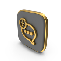 Chat Download Square Coin PNG & PSD Images