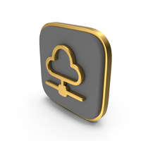 Cloud Network Square Coin PNG & PSD Images