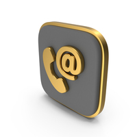Contact Info Square Coin PNG & PSD Images