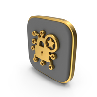 Cyber Security Rating Square Coin PNG & PSD Images