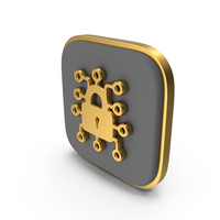 Cyber Security Square Coin PNG & PSD Images
