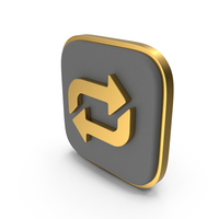 Cycle Arrow Square Coin PNG & PSD Images