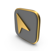 Diagonal Navigator Square Coin PNG & PSD Images