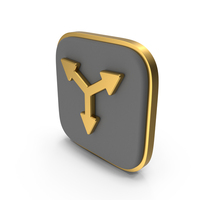Direction Arrows Square Coin PNG & PSD Images