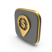 Dollar Bank Location Square Coin PNG & PSD Images