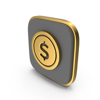 Dollar Coins Square Coin PNG & PSD Images