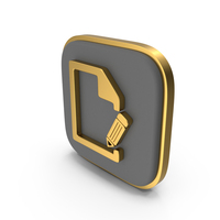 Edit Document Square Coin PNG & PSD Images
