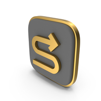 S Path Curve Square Coin PNG & PSD Images