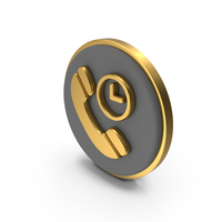 Call Duration Circular Coin PNG & PSD Images