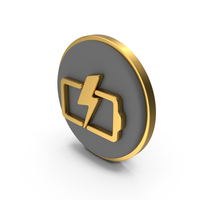 Charging Battery Circular Coin PNG & PSD Images