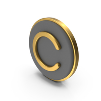 Copyright Circular Coin PNG & PSD Images