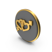 Couple Circular Coin PNG & PSD Images