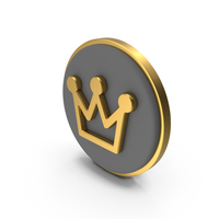 Crown Circular Coin PNG & PSD Images
