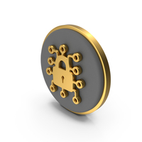 Cyber Security Circular Coin PNG & PSD Images