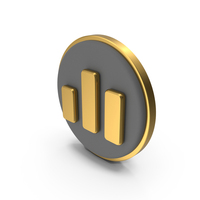 Data Bars Circular Coin PNG & PSD Images