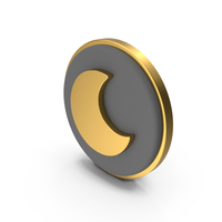 Moon Arc Circular Coin PNG & PSD Images
