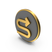 S Path Curve Circular Coin PNG & PSD Images