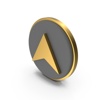 Vertical Navigator Circular Coin PNG & PSD Images